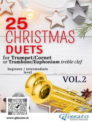 cover image of 25 Christmas Duets for Trumpet or Trombone T.C. Volume2